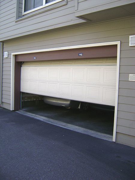 A stuck garage door may point to a cable or trolley problem.