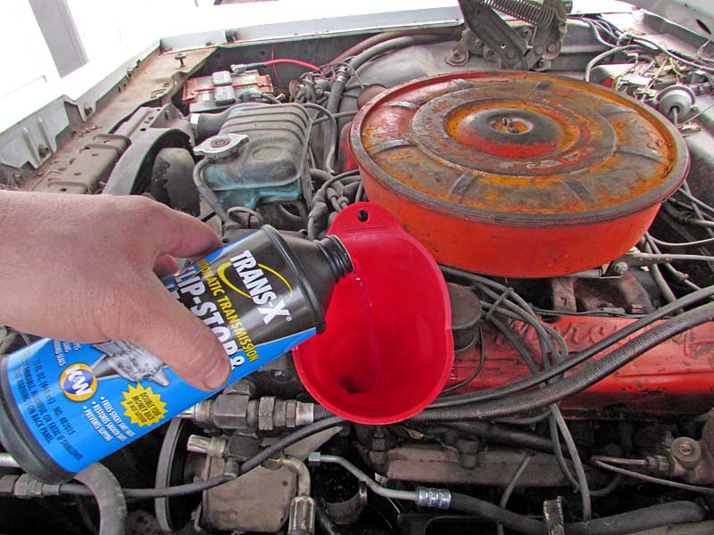 Pour about half the bottle into the reservoir, replace the cap and then drive the vehicle for about 15 minutes to get the flush working.