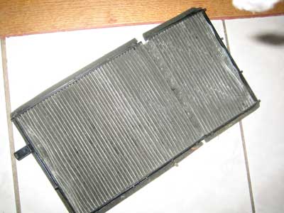 dirty cabin filter