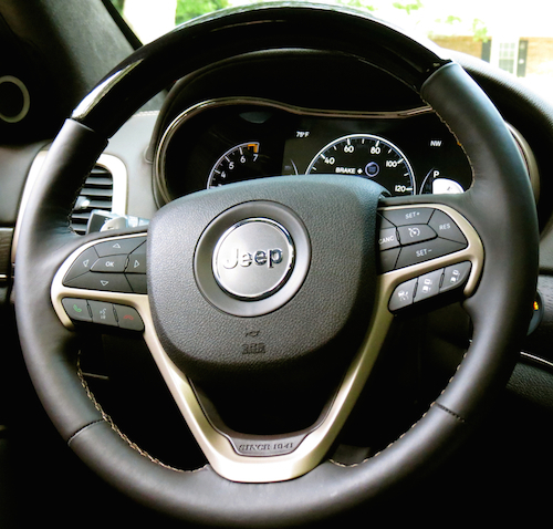 A car horn in a Jeep Cherokee. Photo courtesy of Matt Keegan.