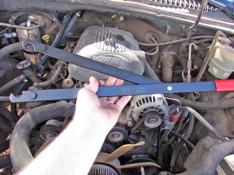 Taking off the fan requires a special tool, which your mechanic will already have or you will need to buy from your local NAPA.